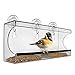 Window Bird Feeder by Chillax with Strong Suction Cups for Outdoors - Unique Large Clear Squirrel Proof Hummingbird Feeders used Outside - Perfect Gift for Kids, Adults and Wild Cardinal Lover