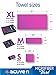 Microfiber Towel Set 3 pack great for Backpacking Hiking Camping Travel Swimming Beach Bath Compact & Quick Dry - 4 active n (Raspberry)