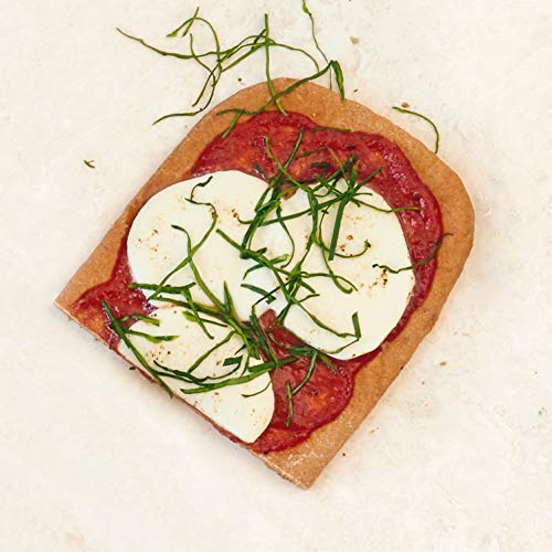 Daily Kneads Bread Whole Grain Veggie Flatbread (Spinach & Leek + Tomato & Basil, Variety 2-Pack) | 2 Vegetable Flatbreads per pack, 4 flatbreads total (19.5 oz) | All-natural, non-GMO