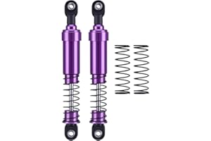 YSKMLOLP 75mm-115mm Big Bore Shocks, RC Crawler Shocks for 1/10 RC Crawler LCG Chassis Gspeed V3 Element Enduro SCX10 TRX4 Gamde R1 Comp Builds DIY (purple 105mm 2pcs)