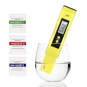 PH Meter 0.01 High Accuracy Quality 0-14 Measurement Range, Water PH Tester for Household Drinking, Pool and Aquarium Water