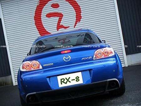 Amazon ｒｘ ８ ｌｅｄダブルリング ユーロテールランプ 前期用 左右セット ブレーキ テールランプ 車 バイク