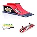 Mini Skate Park Ramp Parts for Tech Deck Fingerboard Finger Skateboard Ultimate Parks Ramp #E