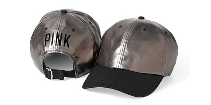 Victoria S Secret Pink Baseball Hat Gunmetal Polka Dots At Amazon