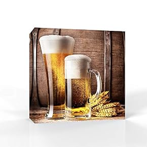 Beer Pictures Home Wall for Bedroom Living Room Paintings Framed