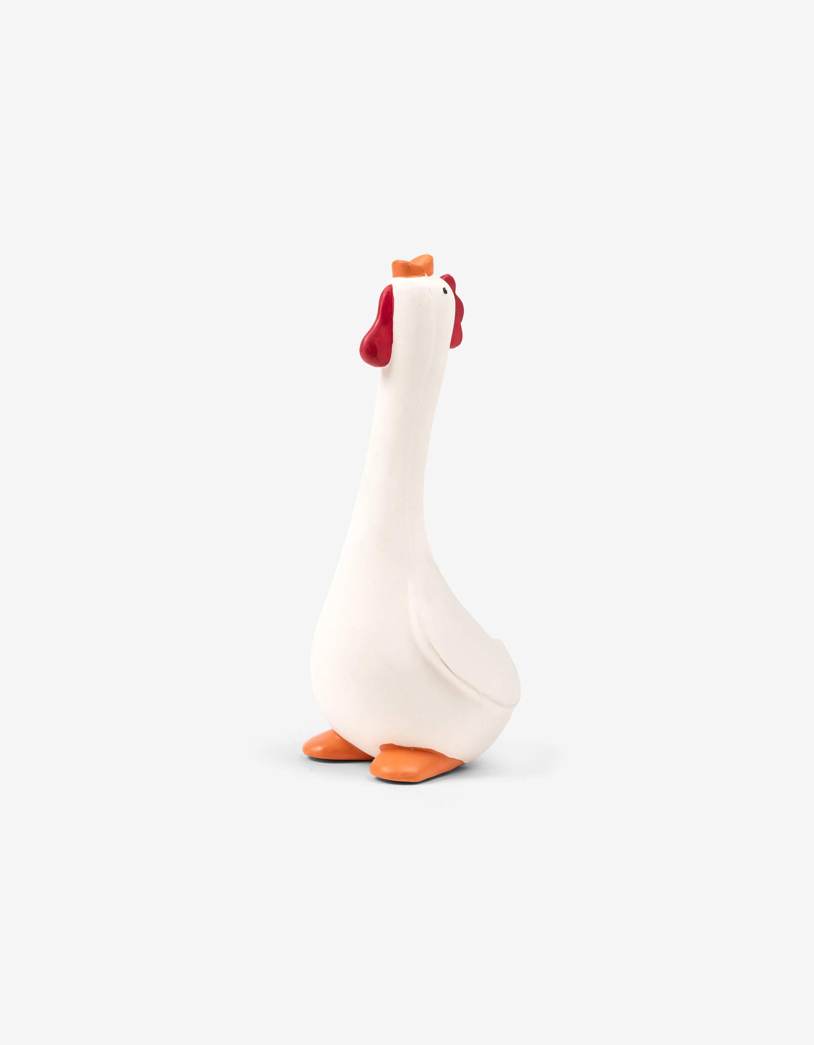 United Pets Chick'n Fun Pino Dog Toy, White