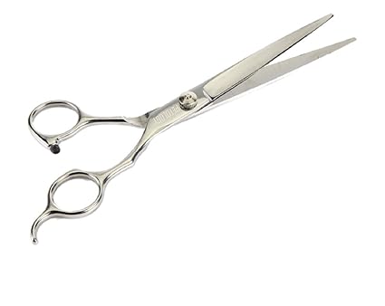 Petology Stainless Steel Pet Dog Hair Grooming Scissors Round-Tip Shears for Safety (7 Inch)