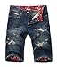 Juway Mens Twill Denim Casual Short