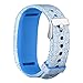 SKYLET Compatible with Garmin Vivofit 3 Vivofit JR JR.2 Bands, Pattern Soft Silicone Replacement Bands Compatible with Garmin vivofit JR JR.2 Bands Buckle Women Men Kids (Purple Blue Green, Small)