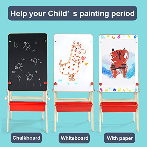 2 TOP+BRIGHT+Wooden+Storage+Chalkboard