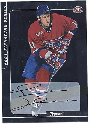 TREVOR LINDEN 2000-01 Be A Player #127 BAP PARALLEL AUTOGRAPH Card Montreal Canadiens Hockey