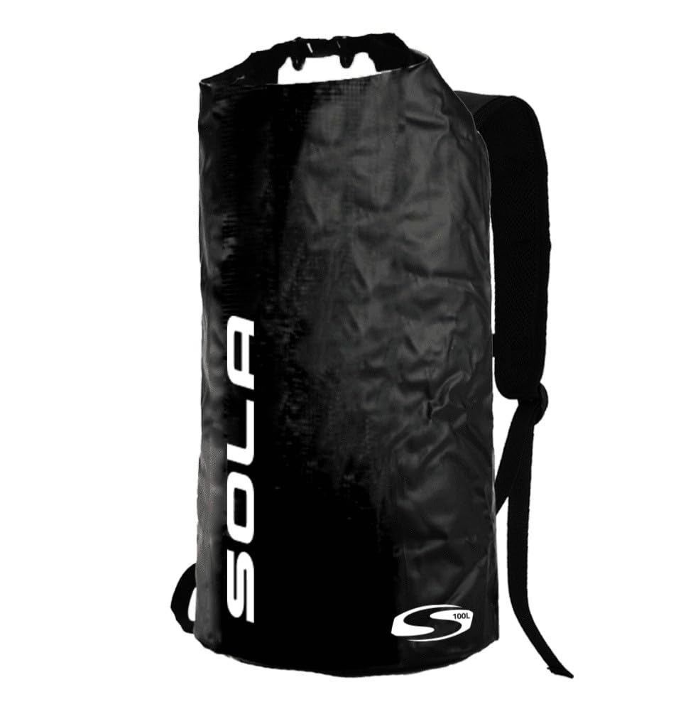 SOLA 100 Litre Waterproof Dry Bag – Heavy-Duty Roll-Top Backpack with Straps for Kayaking, Boating, Camping, Hiking & Outdoor Gear Storage