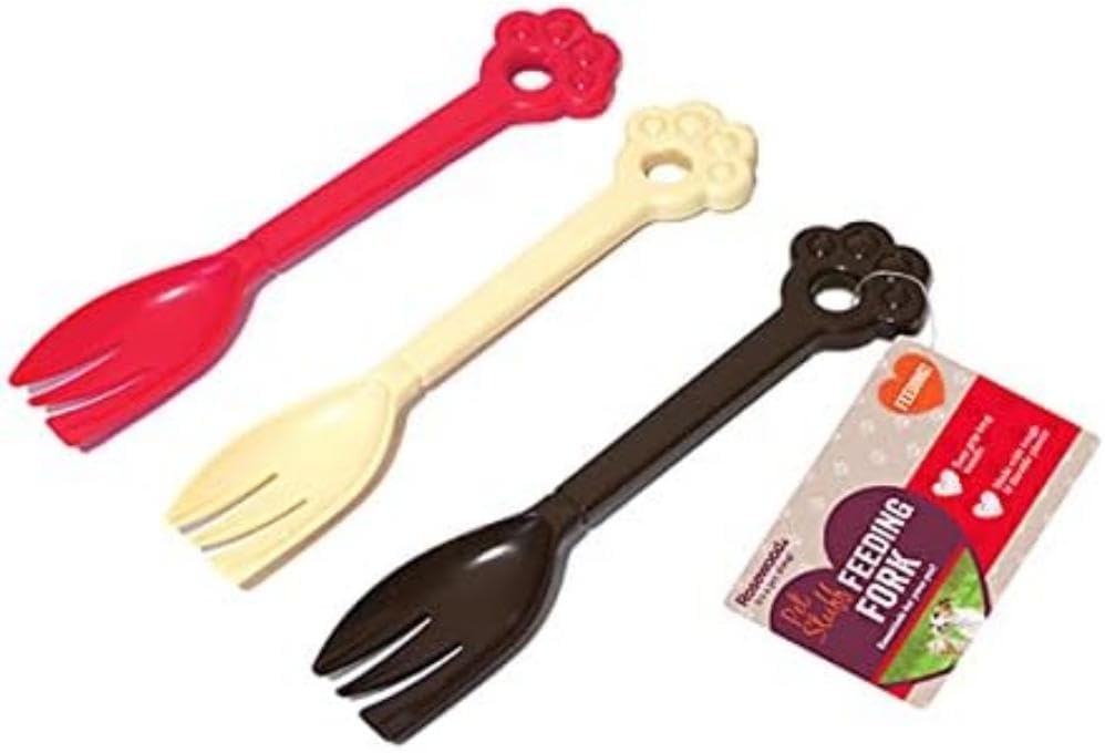 Rosewood Rosewood Pet Feeding Forks Assorted Colours 1pc Random