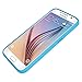 Galaxy S6 Case, Trianium [Clear Cushion] Premium Protective Case for Samsung Galaxy S6 Case Bumper Scratch Resistant Shock-Absorbing frame and Hard Back Panel - Blue