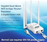 Vonets VAR1200 Industrial Gigabit Dual Band WiFi Bridge Router 1200Mbps PoE view 2