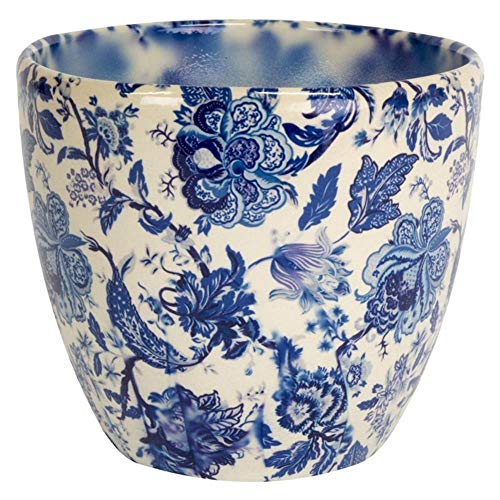 Ivyline Monza Bloempot, vintage, 15,2 cm, blauw