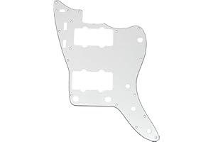 Musiclily Pro 13-Hole Guitar Pickguard for USA Vintage 60s Jazzmaster and SQ Classic Vibe, 3Ply White