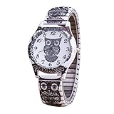 joyliveCY Women Steel Watch Vintage Casual Watch Skull Peacock Owl Watch Female Dress Wristwatch