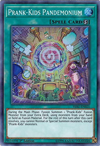 Yu-Gi-Oh! Singles - Prank-Kids Pandemonium - HISU-EN025 - Super Rare - 1st Edition - Hidden Summoners