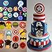 Anyana 6pcs set Superhero cartoon biscuit Cutter fondant pastry cookie impression stamp Cpt Iron Man Avengers Thor Flash Shield sugar bakery