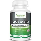 Summus Naturals Organic Black Maca – Boost Sexual Performance & Stamina, Increase Mental Focus, Energy & Memory – 100% All Natural, Vegan, Gluten Free, Soy Free & Made in USA