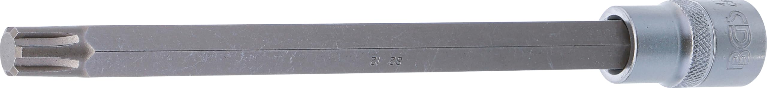 BGS 4186 | Bit Socket | length 200 mm | 12.5 mm (1/2") Drive | Spline (for RIBE) | M12