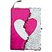 Sparkl Creations Reversible Magic Sequins Notebook: Color-Changing Flip Sequin Writing Journal or Diary with Heart Pattern