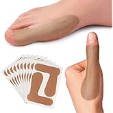 Big Toe Strap Thumb Protecting Tape, 20 PCS Self Adhesive Big Toe Brace Thumb Cover Stickers, Big Toe Straighteners, Elastic Pain Relieving Patch for Bunion, Joint Support, Arthritis, Sprains Strains