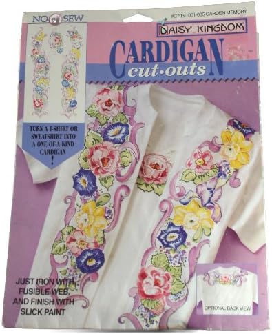 Daisy Kingdom Cardigan Cut Outs C703-1001-005 Garden Memory