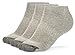 Galiva Men's Cotton Extra Soft Low Cut Cushion Socks - 3 Pairs, Large, Grey