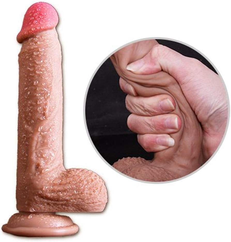 8.2 Inch Soft Silicone Dual Density Handsfree Massage Wand Health Material Good Choice for Women