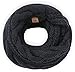 Tough Headwear Chunky Cable Knit Infinity Scarf Stay Warm & Stylish Year Round - Circle Loop Scarves for Women & Men