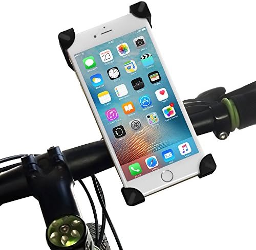 Bike Mount Physiz 360 Degrees Rotatable adjustable GPS Holds Devices Bicycle Handlebar &amp; Motorcycle Holder Cradle with 360 Rotate for iPhone 6s 6 5s 5c 5,Samsung Galaxy S5 S4 S3 (Black)