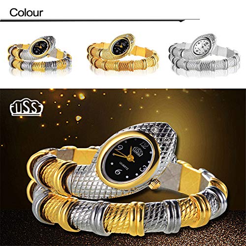 51uYi1fwiBL Reloj de Mujer Reloj de Serpiente para Mujer, Relojes para Mujer, Relojes de Oro para Mujer, Relojes de Moda para Mujer… Reloj de Mujer Reloj de Serpiente para Mujer, Relojes para Mujer, Relojes de Oro para Mujer, Relojes de Moda para Mujer… - Imagen 4