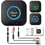 REIIE B06 High Fidelity Bluetooth Receiver, Audio Streaming Receiver with 3D Surround Audio Support, CRS Bluetooth 4.2 Chipset Supporting DSP, aptX and aptX-LL (Low Latency), Black