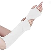 Lystaii Arm Warmers Women Faux Fur Fingerless Gloves Y2k Arm Sleeve Winter Kawaii Japanese Cute Fur Mittens