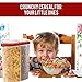 Cereal Storage Container with Airtight Lid 2 pcs, 12-18 oz Capacity for Dry Food Storage Snack Containers, Easy Pouring BPA-Free Cereal Dispenser Keeper for Flour Sugar Rice, Maroon