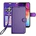 ERAGLOW Galaxy A50 Case,Galaxy A50 Wallet Case,Premium PU Leather Wallet Flip Protective Phone Case Cover w/Card Slots & Kickstand for Samsung Galaxy A50 2019 (Purple)