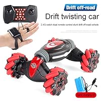 Stunt Remote Control Car, Mosunx Gesture Sensing Twisting Vehicle & Rc Drift Car, 40 Minutes of Use, High-Speed Off-Road Car Best Birthday Christmas Gift (Red, Upgraded)