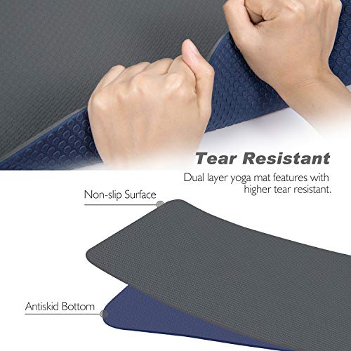 image for TOPLUS Yoga Mat, Upgraded Non-Slip Texture Pro Yoga Mat Eco Friendly E