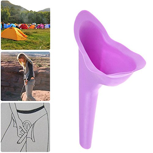 Yukey New Design Women Urinal Outdoor Travel Camping Portable Female Urinal Soft Silicone Urination Device Stand Up & Pee