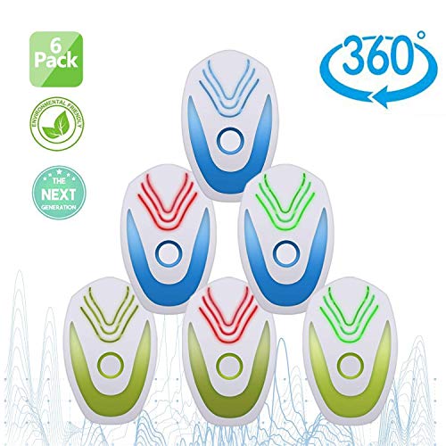 Tomu Ultrasonic Repellent Plug in- Pets Safe Control NO Chemicals No Kill Just Repeller for Mosquito, Mice, Rat, Roach, Ant, Fly, Flea, Spider with Night Light