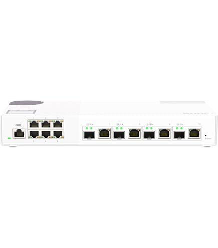 Amazon.com: QNAP QSW-M408-4C 10GbE Managed Switch, with 4-Port