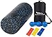 OLIVIA & AIDEN Massage Roller Set - Foam Roller, Muscle Roller stick, Peanut Roller, Massage ball, Stretch Band + Yoga Roller Carry Bag - Deep Tissue Massage and Trigger Point Therapy Accessory Set