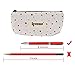 Pastorable Canvas Pen Pencil Stationery Pouch Bag Case,set of 4