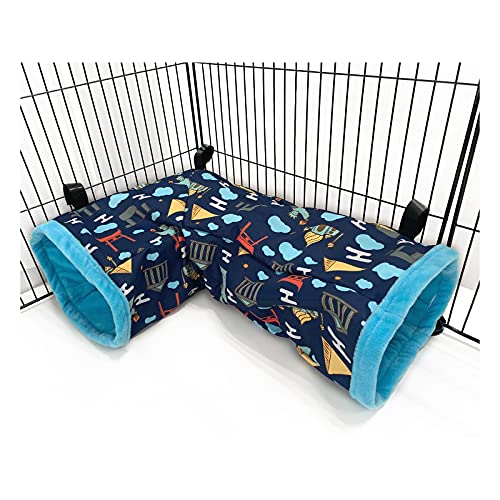 Ferret Cage Accessories Tunnel Tube Corner Hide Fleece Hideaway Bed