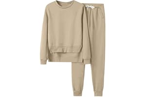 HICItro Two Piece Outfits Sweatsuits for Women Set Printed Hoodie and Sweatpants Set Jogging Suits with Kangaroo Pockets