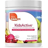 Zahler KidsActive, Kids Concentration Formula Powder, All Natural Children’s Supplement Supporting Focus, Certified Kosher, 30 Servings Fruit Punch Flavored Powder