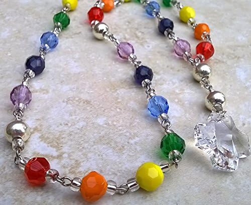 Rainbow Crystal Anglican Prayer Beads