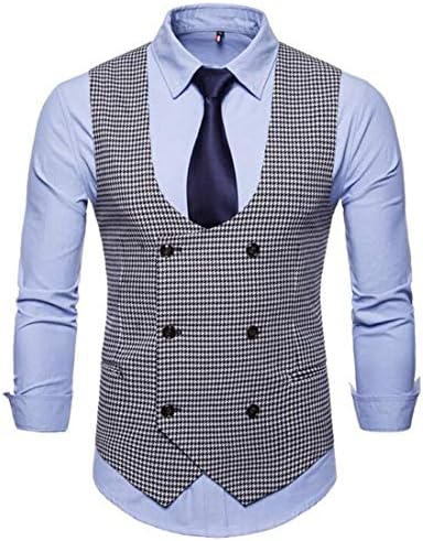 UUYUK Men Big \u0026 Tall Double Breasted 